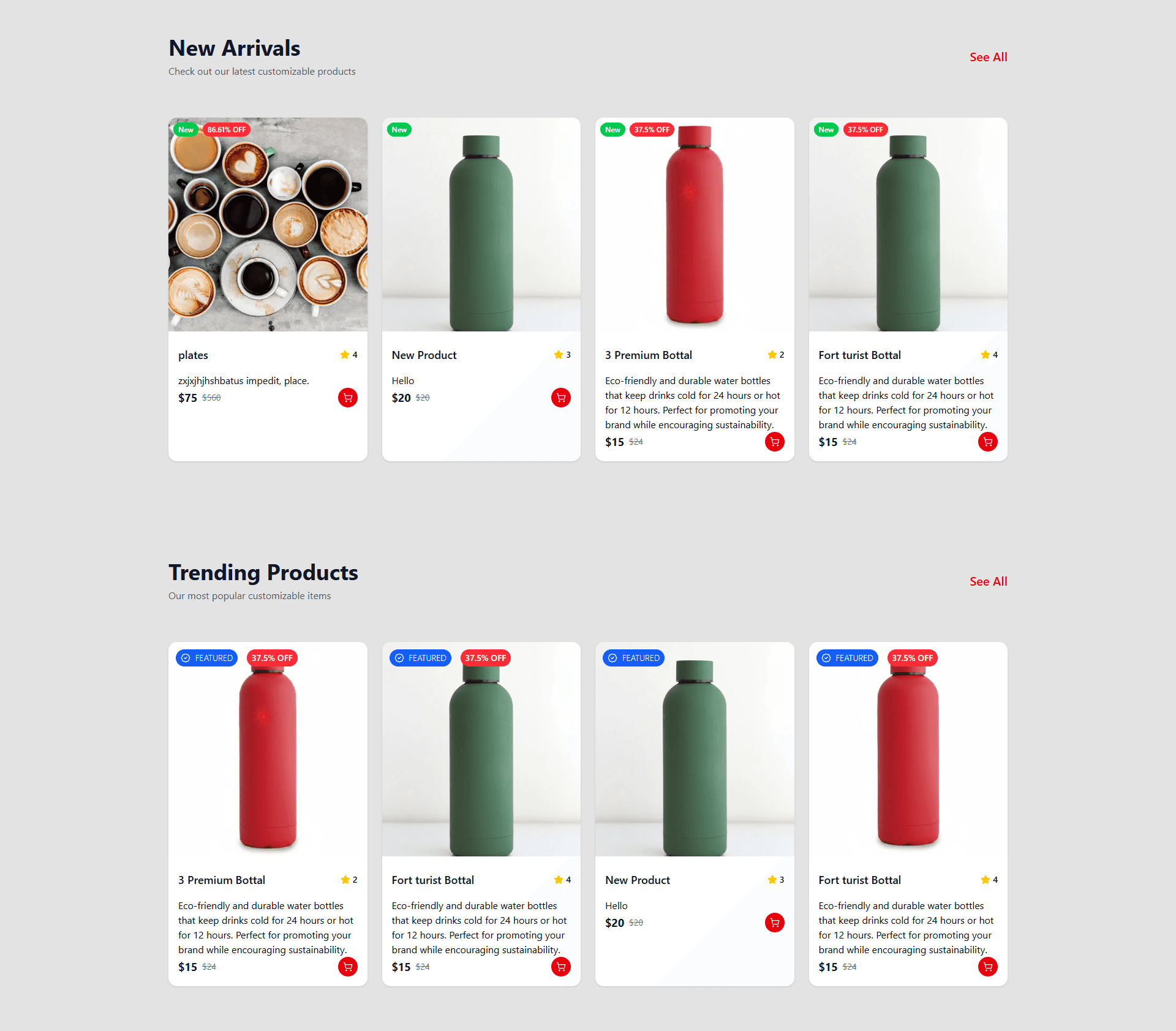 TrendMart E-Commerce Platform project screenshot 3